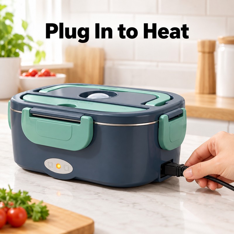 1.5L 60W Electric Portable Lunch Box Food Warmer – Leak-Proof