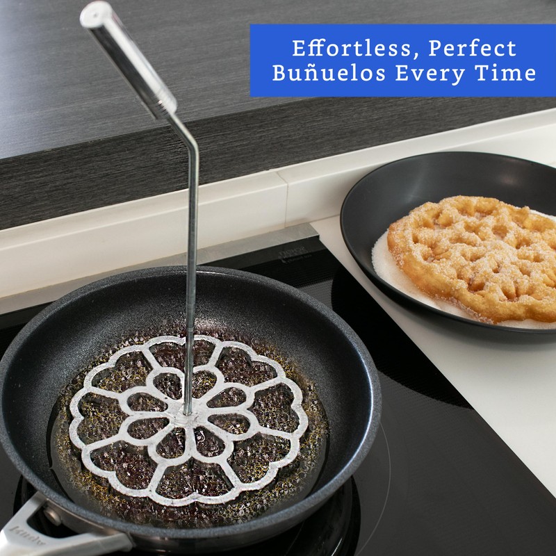 Bunuelos Mold with Handle X-Large (5.7 in Cast Aluminum) -