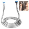 Shower Hose 2m Stainless Steel Shower Pipe Anti-Kink Universal Shower