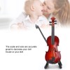 1/6 Violin Model Miniature Doll House Accessory Decoration Ornament Instrument