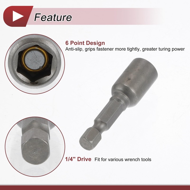 HEROFFIX 1 Pc Impact Socket Durable Hardware Tool 48mm Silver