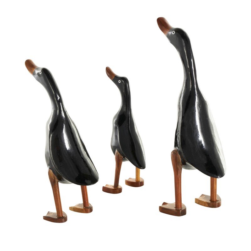 Deco 79 Wood Duck Decorative Sculpture Home Decor Statues with