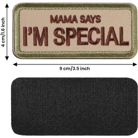 Patches Velcro Military Fun Patch for Tactical Clothing Backpack Baseball Cap Vest Dog Harness (Mama Says I'm Special)