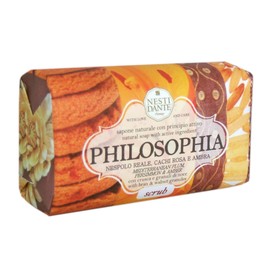 Saponeria Nesti Firenze: "Scrub" Natural Soap with Bran and Walnut Granules, "Philosophia" Line 8.8 Ounces (250g) Packages (Pack of 6) [ Italian Import ]