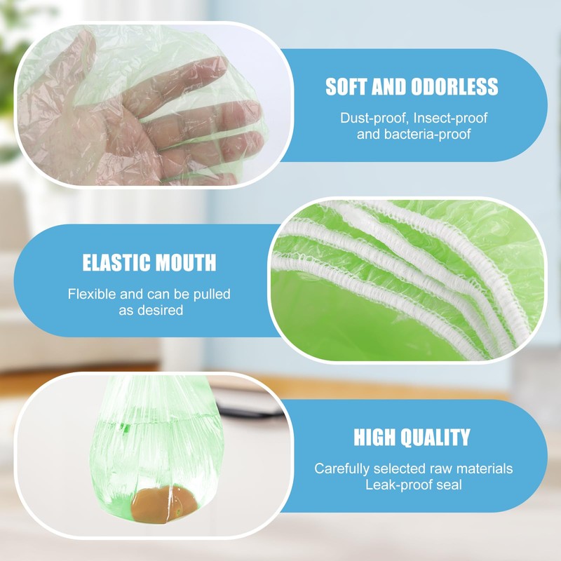 IWILCS Plastic Food Cover, Pack of 60 Bowls, Cups Covers,