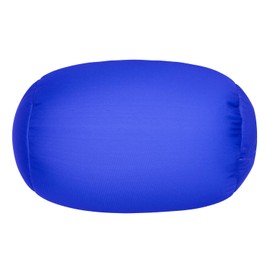 Focustree Microbead Neck Body Pillow Tube Microbead Bolster Bean Smooth Cool Pillow Neck Cervical Roll Pillow for Sleeping 7 x 12Inch Throw Travel Pillow(Sapphire Blue)