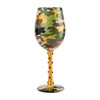 Enesco Designs by Lolita Camo Artisan Wine Glass, 1 Count
