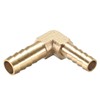 sourcing map 10mm to 8mm Barb Brass Hose Fitting 90