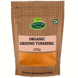 Organic Ground Turmeric 500g by Hatton Hill Organic | Rich, Earthy Flavour & Vibrant Colour | Perfect for Curries & Cooking