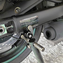 MOWOK Fit For S1000RR S1000 RR HP4 S 1000 RR 1000RR 2PCS 8MM SwingArm Sliders Spools Motorcycle Accessories CNC Swing Arm Stand Screw (Black)