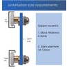 GDQLCNXB Shower Door Rollers, Roller Diameter 25mm,The Bathroom Glass Sliding