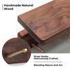 MATOOYA Shelf with Hooks, Solid Wood Bedroom Shelves for Wall,