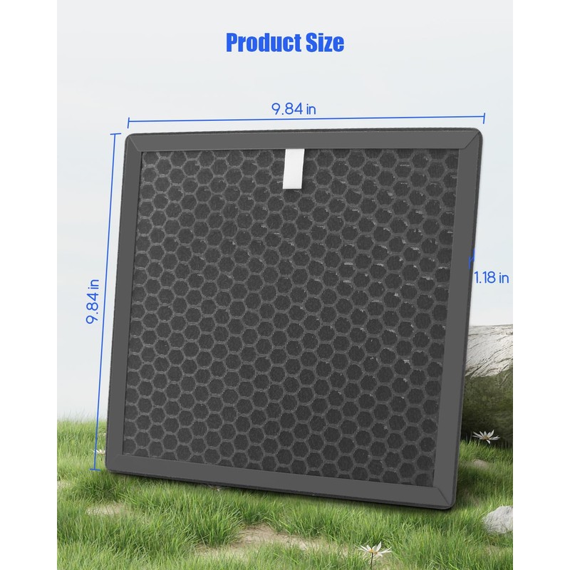 2 PCS AH300 H13 True HEPA Air Filter Fit for