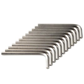 AUXBC 12pcs 6mm Hex Key Wrench, L-Shape Allen Wrench Hex Key, Solid Steel Six-Edge Screw Driver, Hexagon Head Repairing Tool