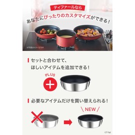 Tefal L97135 Sauteuse Pan with Removable Handle, 9.4 inches (24 cm), Compatible with Gas Fire, Ingenio Neo IH Stainless Steel Unlimited Saute Pan, Non-Stick