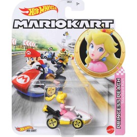 Hot Wheels GBG28 Mario Kart Princess Peach in Regular Kart Toy Car