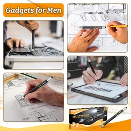 DODOWIN Extendable Magnet Pickup Tool Set 2PCS, Christmas Birthday Gift for Men Dad Husband Boyfriend, 360° Flexible Telescoping Magnetic Pick Up Tool, Mechanic Tool for Man, Stocking Stuffers for Men