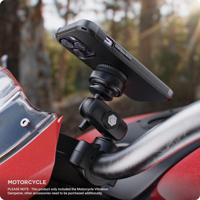 TUSITA Motorcycle Vibration Dampener Compatible with Quad Lock Mount