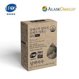 Dambaekharu 담백하루 알래스카 알티지 오메가 에센스 600 미니 30캡슐 (1개월분) Dambakharu Alaska RTG Omega Essence 600 Mini 30 Capsules (1 Month Supply)