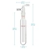 stonylab Glass Vacuum Cold Trap Bubbler with 10mm Serrated Hose,