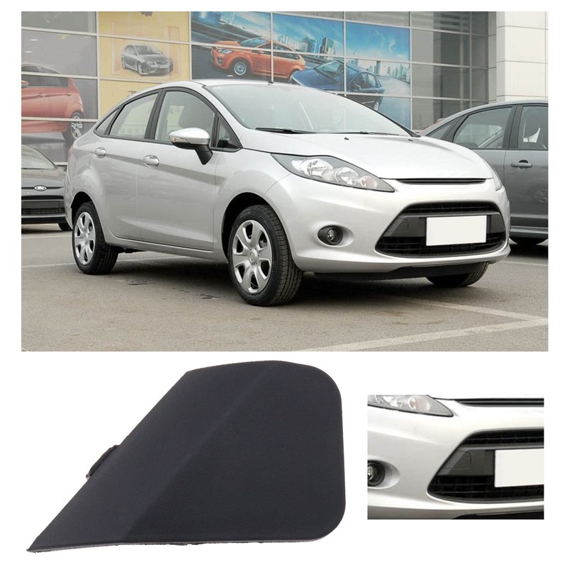 eMagTech Car Front Bumper Tow Hook Eyelet Cover Black Plastic