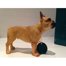 Leonardo Collection The Fawn French Bulldog, Stone, Tan, 12 x 3 x 10 cm, LP26566A