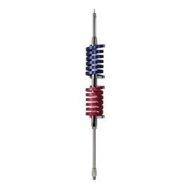 Browning BR-94-RM BR-94 70.5-in. 15,000-Watt Dual-Flat-Coils CB Antenna with 6-in. Shaft, Anodized Red and Midnight Blue