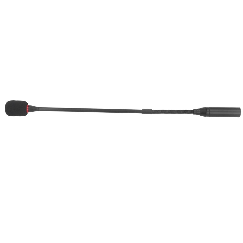 Gooseneck Microphone 17.7in Flexible Noise Reduction Gooseneck Plug in Microphone