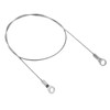 PATIKIL Stainless Steel Lanyard Cable 1.5mmx50cm, 10 Pack Eyelets Ended