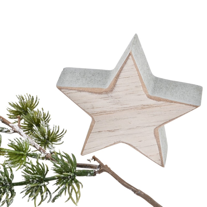 Dadeldo Living & Lifestyle Stars Set of 8 Decorative Wooden