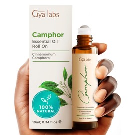 Gya Labs Camphor Roll On & Manuka Oil for Skin Set - Essential Oils Aromatherapy Roll On with Essential Oil Set - 2x0.34 fl oz - Gya Labs