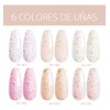 Set De 6 Esmaltes De Uñas Con Glitter Crema Xeijayi