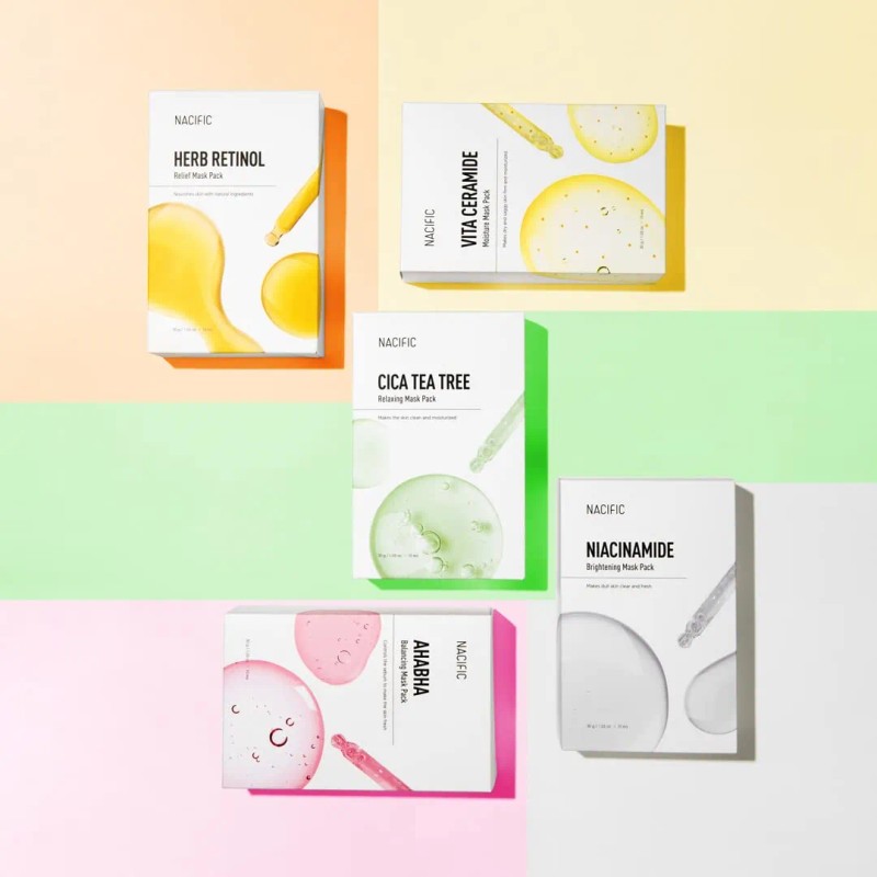 Nacific - Mascarilla Facial De 10 Hojas Para El Cuidado