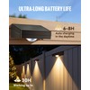 FabStyl Solar Fence Lights Outdoor Waterproof, Fence Light Solar Powered