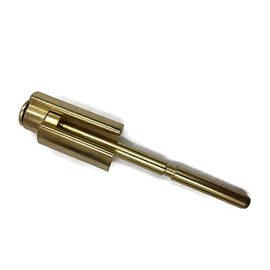 Don-Jo 1512 Hinge Pin Stop, Polished Brass Plated for Commercial Standard Weight Hinges 4-1/2" Height