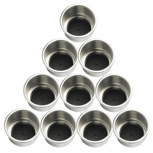 NovelBee 10pcs Stainless Steel Cup Drink Holder with Drain for