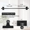 2 Pack Magnetic Curtain Rods for Metal Door 16 to