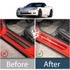 Lcojicep Car Door Sill Guard Trim StickerCompatible with Corvette C6