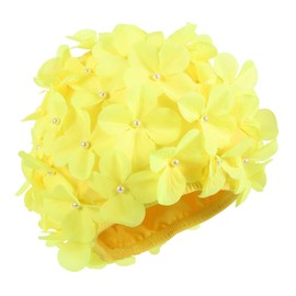 Totority Women's Floral Swim Cap for Women Hat Cooler Stretchy Swimming Protective Bathing Hat