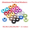 Liovns Mdingbao-Flat Washers 50pcs M2 M2.5 M3 M4 M5 M6