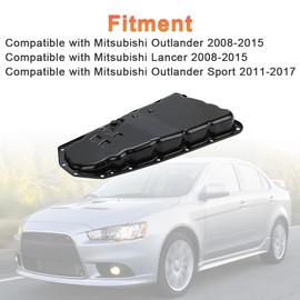 VANJING Transmission Oil Pan Compatible with Mitsubishi Outlander Lancer 2008-2015, Outlander Sport 2011-2017 Replacement for 2705A014
