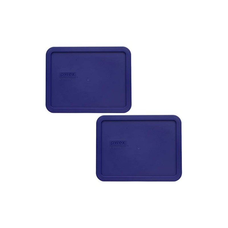 Pyrex 7211-PC 6-Cup Navy Blue Rectangle Plastic Food Storage Lid