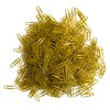 U Brands Gold Paper Clips, Office Supplies, Clear Vinyl Coated,