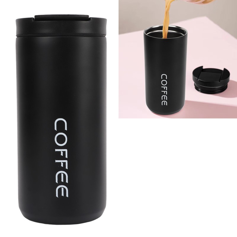 Coffee Cup 400ml Vacuum Stainless Steel Simple Stylish Portable Insulated