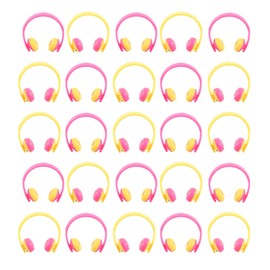 Vaguelly 25 Pcs Mini Earphone Model Home Decor House Decorations for Home Miniatures Mini House Doll House Decoration Miniature Outdoor Tools Small House Accessories PVC Household Ornaments