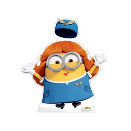 Cardboard People Bob Airline Stewardess Life Size Cardboard Cutout Standup - Minions: The Rise of Gru (2022 Film)
