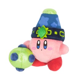 Three British Trading Kirby Star Discovery Chainbomb Kirby (S), W 7.1 x D 5.1 x H 7.1 inches (18 x 13 x 18 cm), Plush Toy