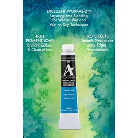 Grumbacher Academy Watercolor Paint, 7.5ml/0.25 Ounce, Green Earth Hue (A085)