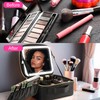 MissMeeca Rechargeable Travel Makeup Bag with LED Mirror,3 Adjustable Warm/Cool/Neutral