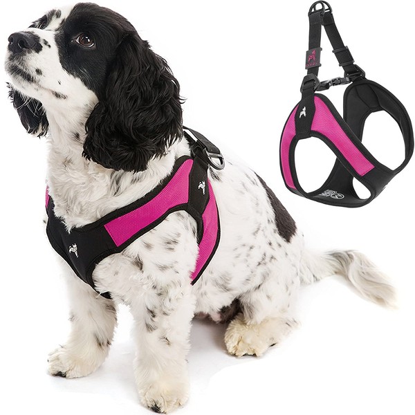 Gooby Escape Free Easy Fit Harness - Hot Pink, Small